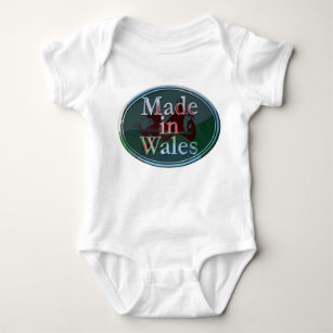 Gemacht in Wales-Baby wachsen Sie Baby Strampler