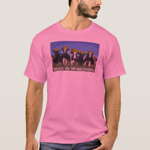 Gemacht in Wisconsin-Kühen T-Shirt