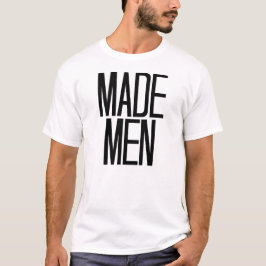 Gemachte Männer T - Shirt im Weiß