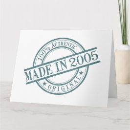 Gemachter im Jahre 2005 großer Gruß Karte
