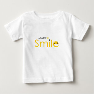 Gemachtes u-Lächeln Baby T-shirt