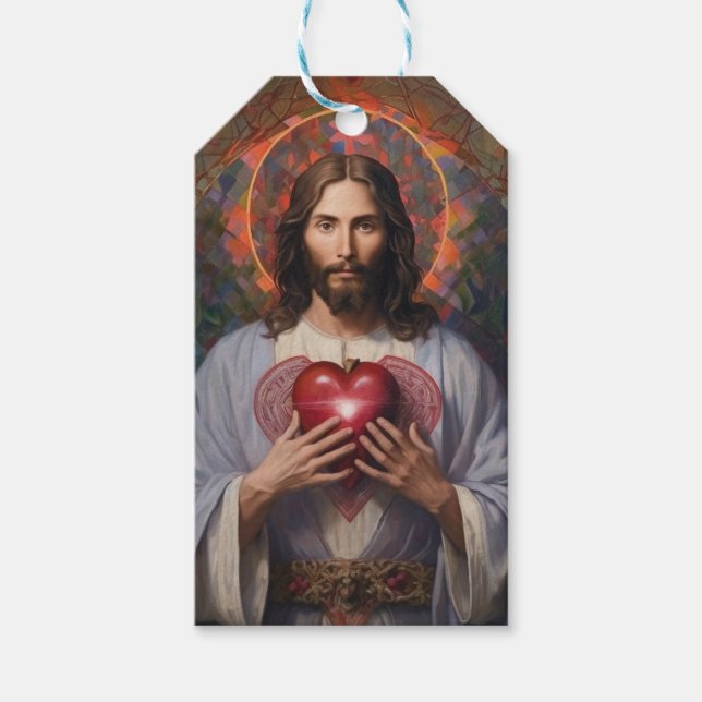 Gemälde am Heiligen Herz Geschenkanhänger (Vorderseite)