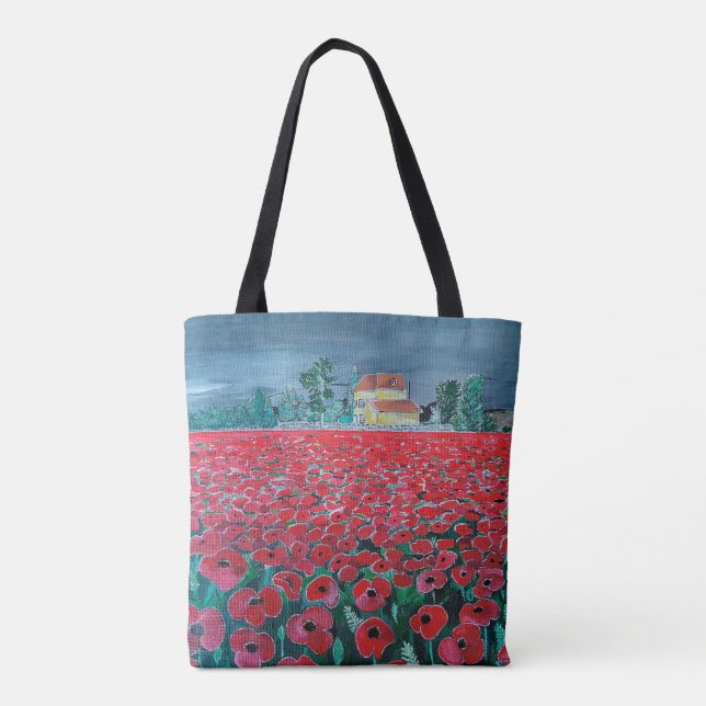 Gemälde Campo de Amapolas von Alfred Fox (Rückseite)