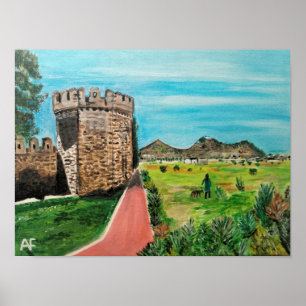 Gemälde Castell de Benisanó von Alfred Fox Poster