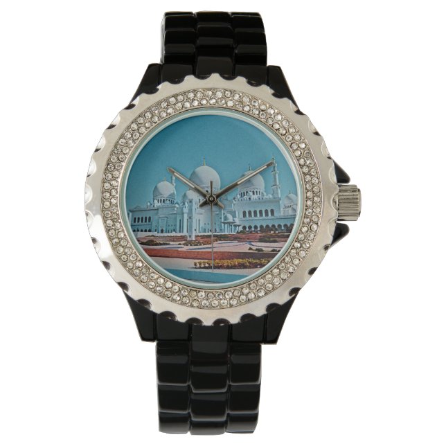 Gemälde der Abu Dhabi Moschee Armbanduhr (Vorderseite)