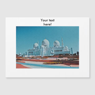 Gemälde der Abu Dhabi Moschee Magnetkarte
