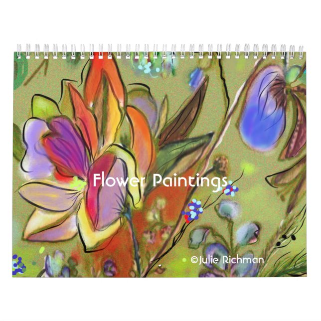 Gemälde der Blume Kalender (Titelbild)