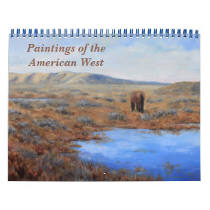 Gemälde des American West Calendar Kalender
