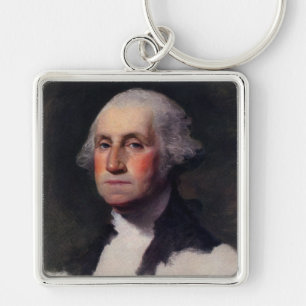 Gemälde des amerikanischen Präsidenten George Wash Schlüsselanhänger