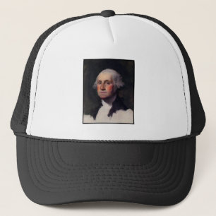 Gemälde des amerikanischen Präsidenten George Wash Truckerkappe