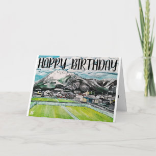 Gemälde des Berges Fuji von Alfred Fox Karte