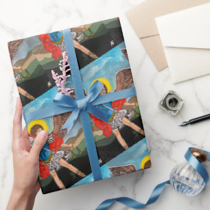Gemälde des Erzengels Michael von Alfred Fox Geschenkpapier