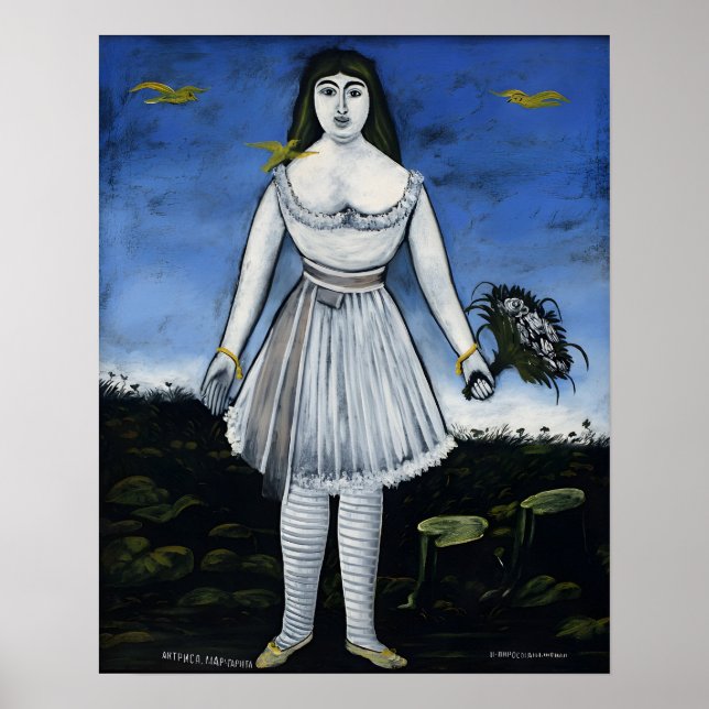 Gemälde des georgischen Malers Niko Pirosmani Poster (Vorne)