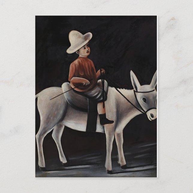 Gemälde des georgischen Malers Niko Pirosmani Postkarte (Vorderseite)