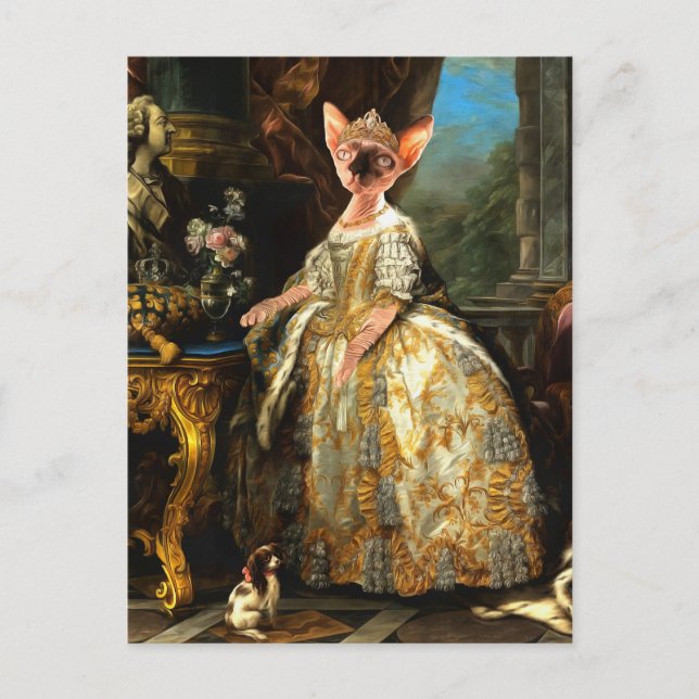 Gemälde des Mittelalters Postkarte (Vorderseite)