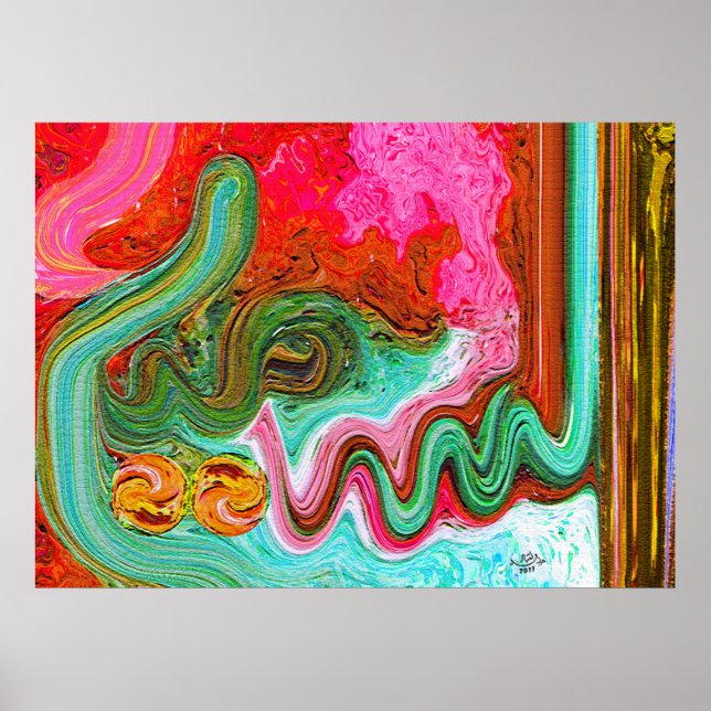 Gemälde des modernen Interieurs Poster (Vorne)