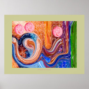 Gemälde des modernen Interieurs Poster