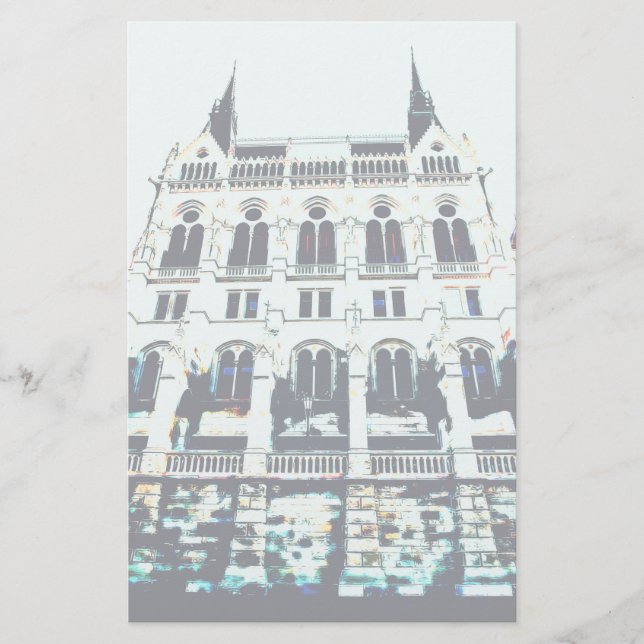 Gemälde des ungarischen Parlaments Briefpapier (Vorderseite)