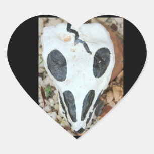 Gemälde dia del muerte skull Herz-Aufkleber