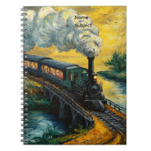 Gemälde einer alten Dampflokomotive