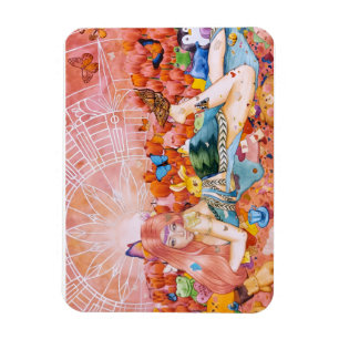 Gemälde einer Frau Titel: Der Nachmittag Magnet