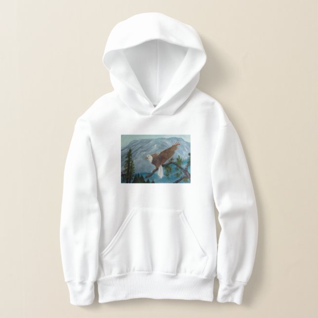 Gemälde eines Adler-Jugend-Pullover-Hoodies Hoodie (Ablage )