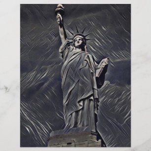 Gemälde Freiheitsstatue Flyer