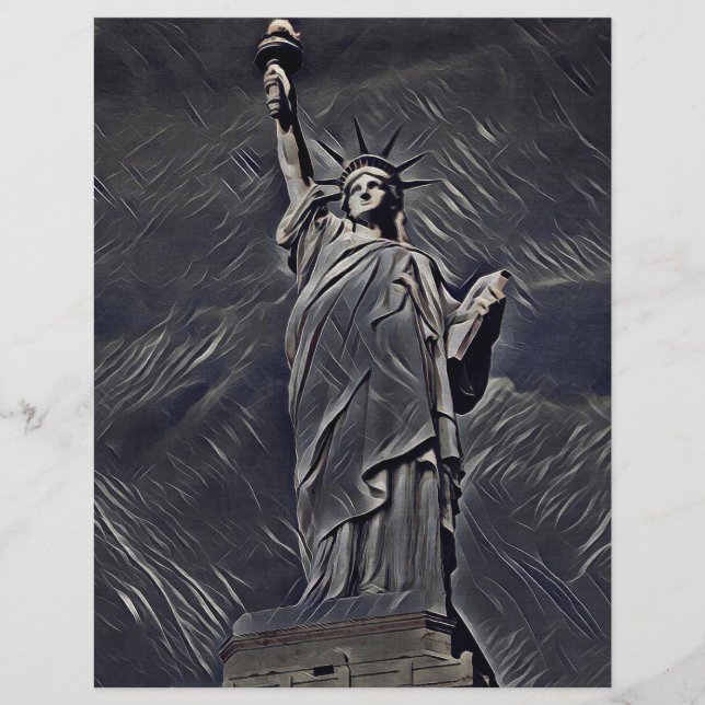 Gemälde Freiheitsstatue Flyer (Vorne)