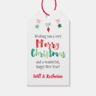 Gemälde frohe Weihnachtsschmuck Geschenkanhänger