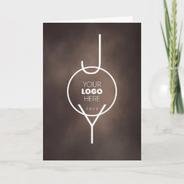 Gemälde JOY Cocoa Brown Falted Business Feiertagskarte