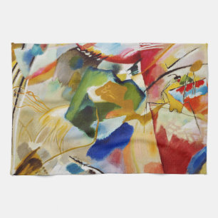 Gemälde mit grünem Zentrum von Wassily Kandinsky Geschirrtuch