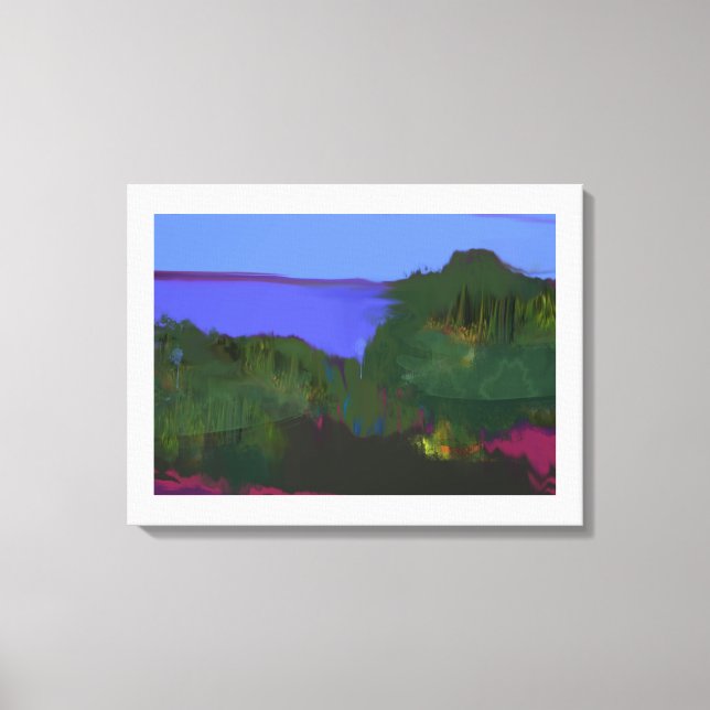 Gemälde mit Küstensicht Leinwanddruck (Vorderseite)