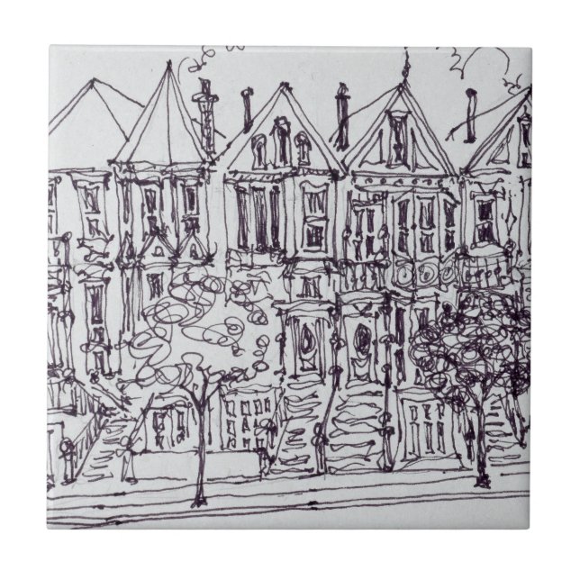 Gemälde| San Francisco, Kalifornien Fliese (Vorderseite)