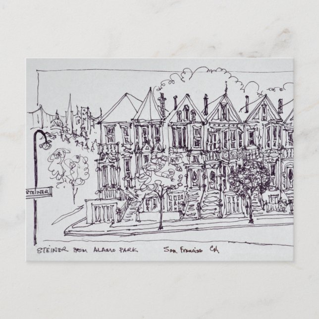 Gemälde | San Francisco, Kalifornien Postkarte (Vorderseite)