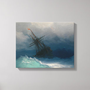 Gemälde Seeschiff Premium Wrapped Leinwand (Glanz)
