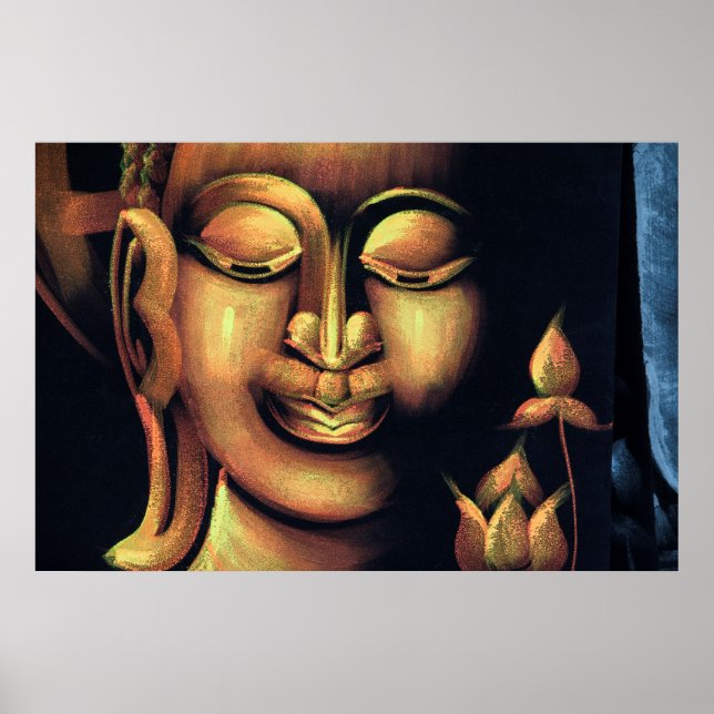 Gemälde von Buddha Poster (Vorne)