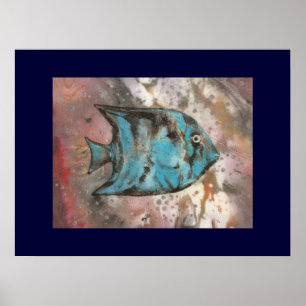 Gemälde von Fischen Poster
