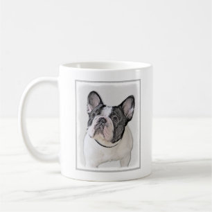 Gemälde von Französisch-Bulldog (Brindle Pied) - Tasse