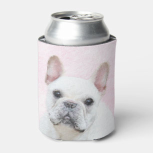 Gemälde von Französisch-Bulldog (Cream/White) - Dosenkühler