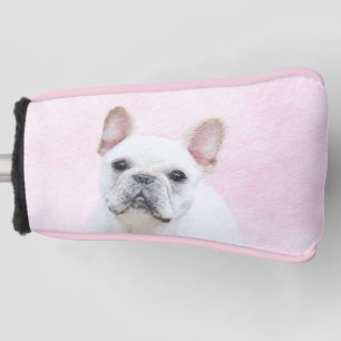 Gemälde von Französisch-Bulldog (Cream/White) -  Golf Headcover