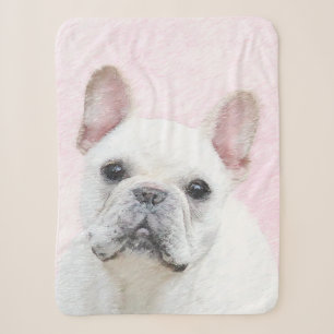 Gemälde von Französisch-Bulldog (Cream/White) - Sherpadecke