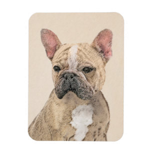 Gemälde von Französisch-Bulldog (Sable) - Niedli Magnet