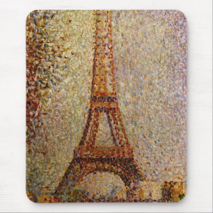 Gemälde von Georges Seurat: Der Eiffelturm (1889) Mousepad