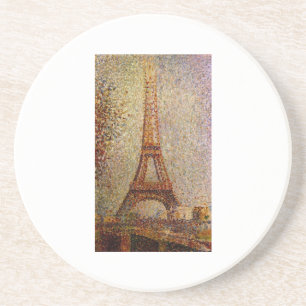 Gemälde von Georges Seurat: Der Eiffelturm (1889) Untersetzer