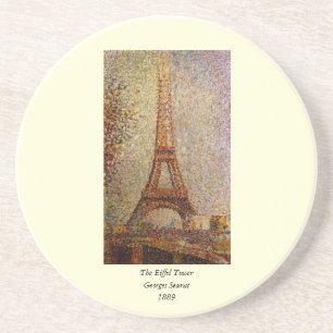 Gemälde von Georges Seurat: Der Eiffelturm (1889) Untersetzer