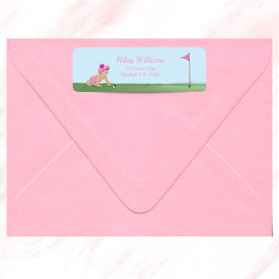 Gemälde von Golf-Baby-Mädchen Süße Caddy-Baby-Part
