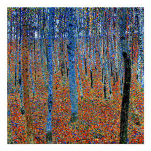 Gemälde von Gustav Klimt, Buchenhain I, Poster