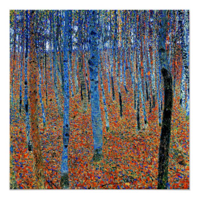 Gemälde von Gustav Klimt, Buchenhain I, Poster (Vorderseite)