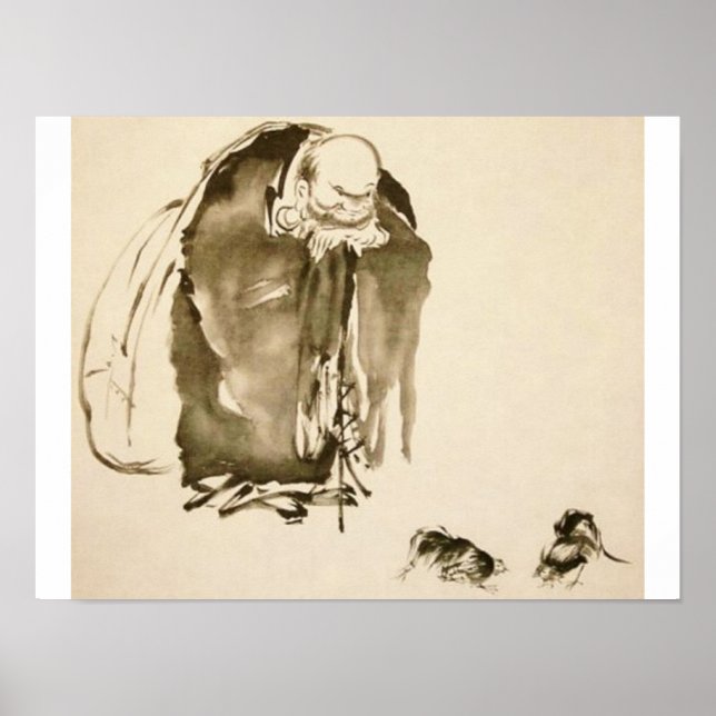 Gemälde von Miyamoto Musashi, c. 1600 Poster (Vorne)