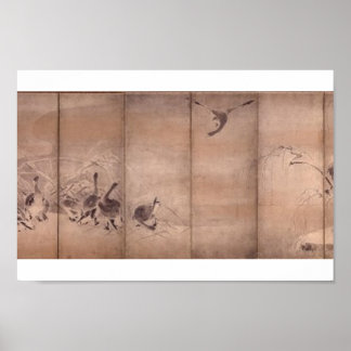 Gemälde von Miyamoto Musashi, c. 1600 Poster